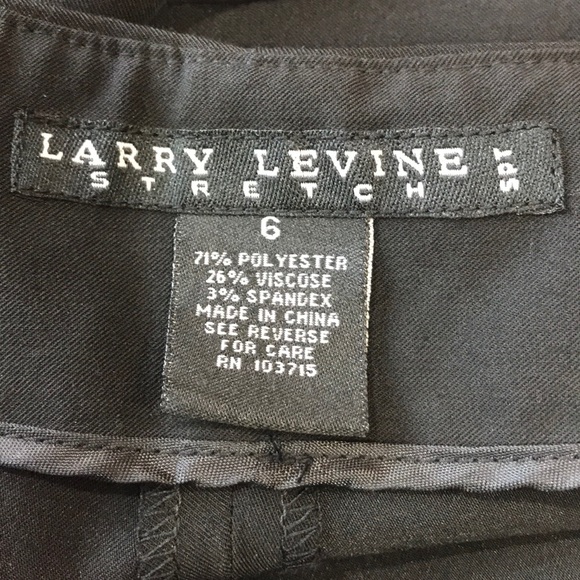 Larry Levine career Crop Washable Stretch Size 6 - Picture 7 of 8